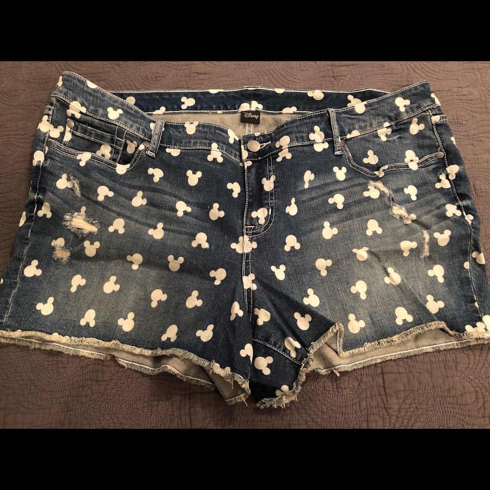 Torrid Mickey Jean Shorts